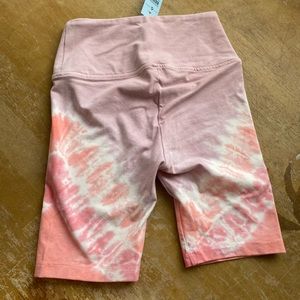 Loft biker tie dye shorts XXSP NWT